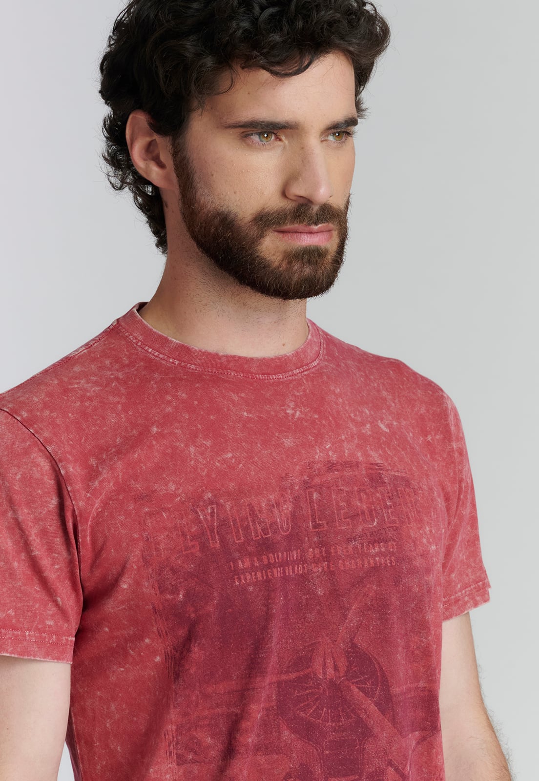POLERA ALGODÓN HOMBRE FEROUCH ROJO BOSTON FJS BRICK - 3