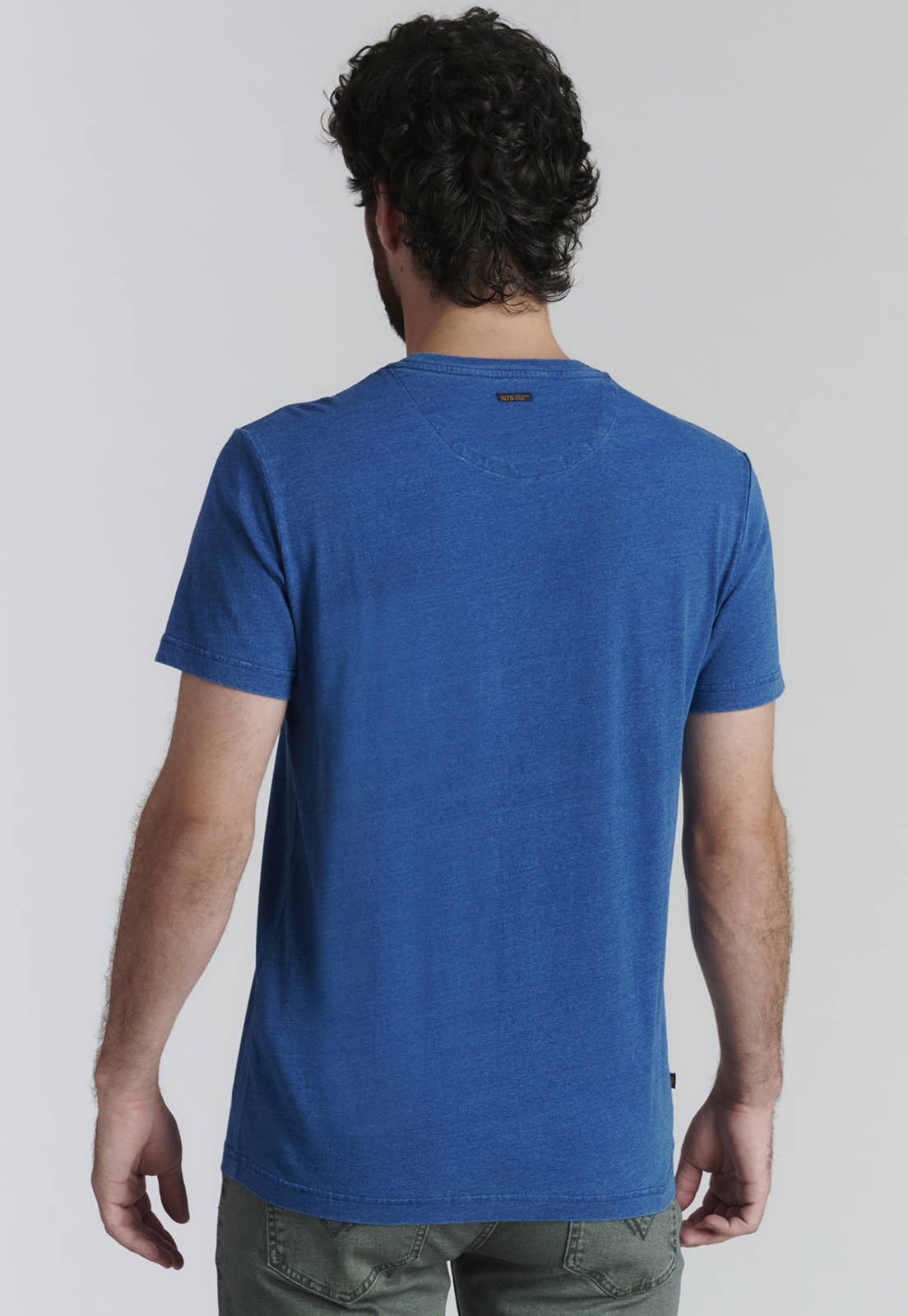 POLERA ALGODÓN HOMBRE FEROUCH AZUL IDAHO FJS INDIGO - 4