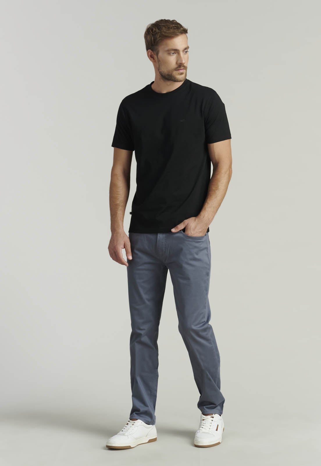POLERA ALGODÓN HOMBRE FEROUCH NEGRO BÁSICA MAINE FR BLACK - 2