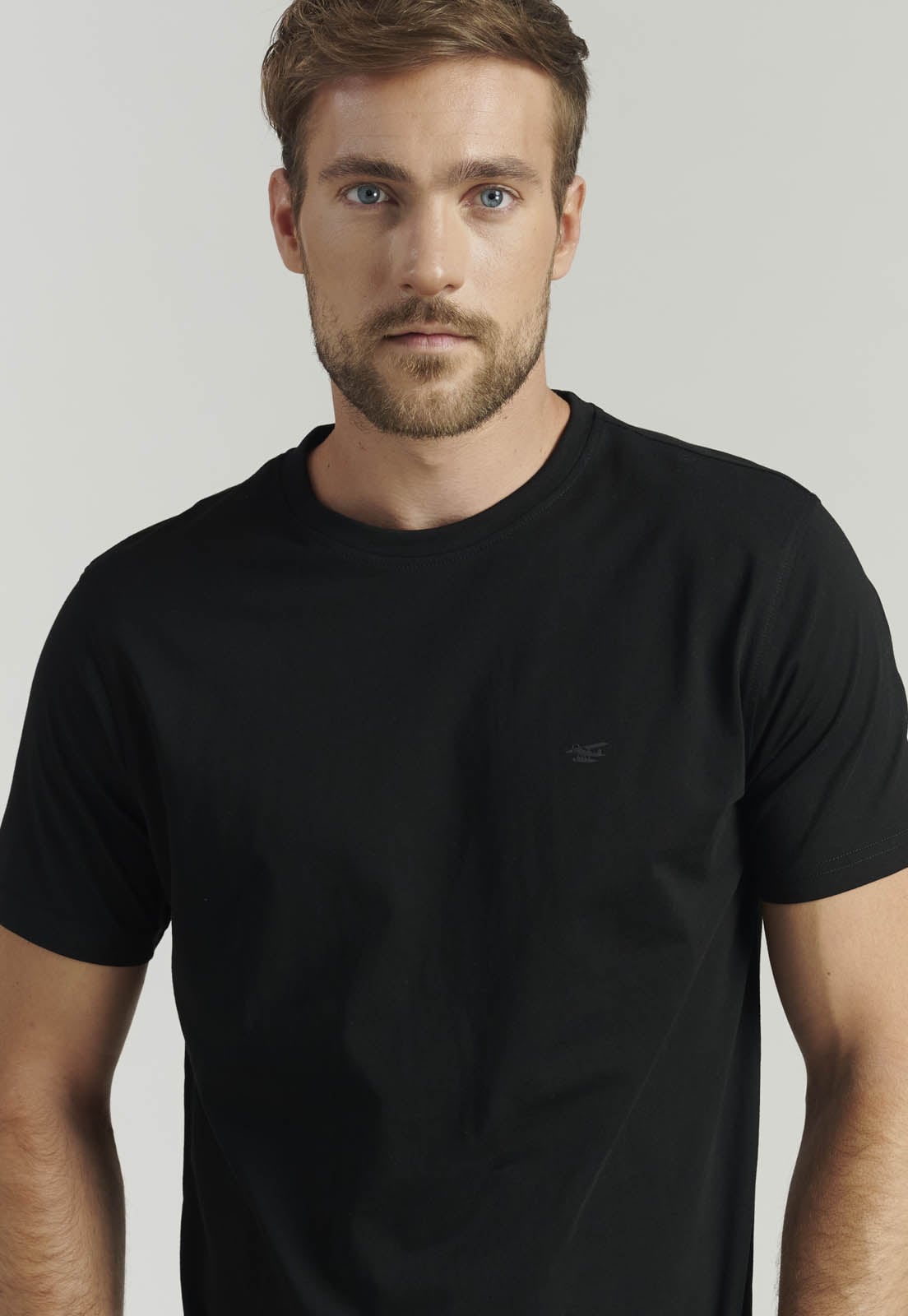 POLERA ALGODÓN HOMBRE FEROUCH NEGRO BÁSICA MAINE FR BLACK - 3
