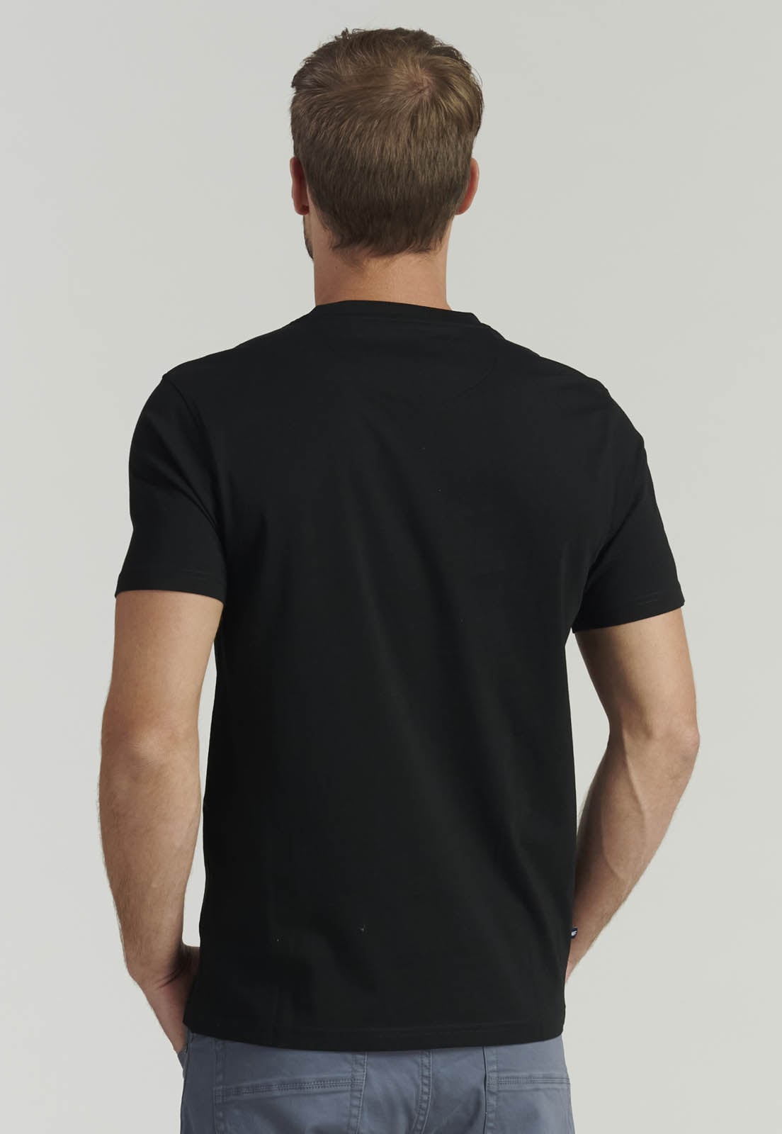 POLERA ALGODÓN HOMBRE FEROUCH NEGRO BÁSICA MAINE FR BLACK - 4