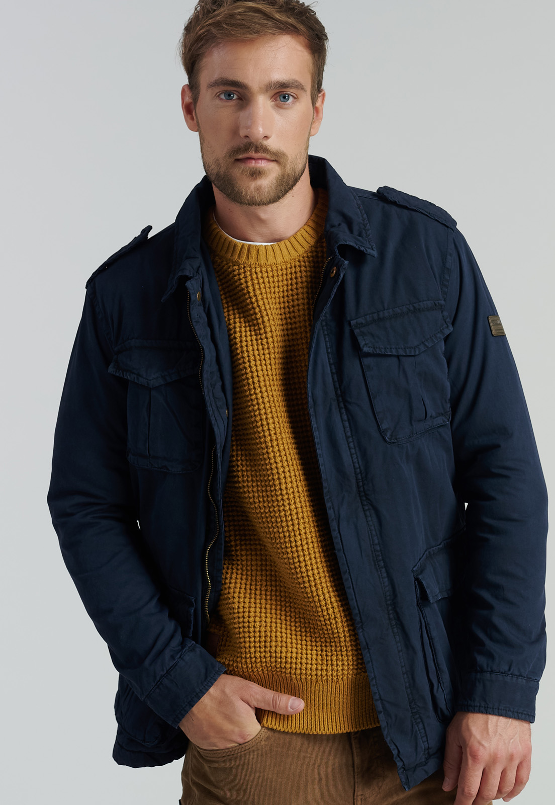 SWEATER ALGODÓN HOMBRE FEROUCH AMARILLO AUSTIN FJS MUSTARD - 5