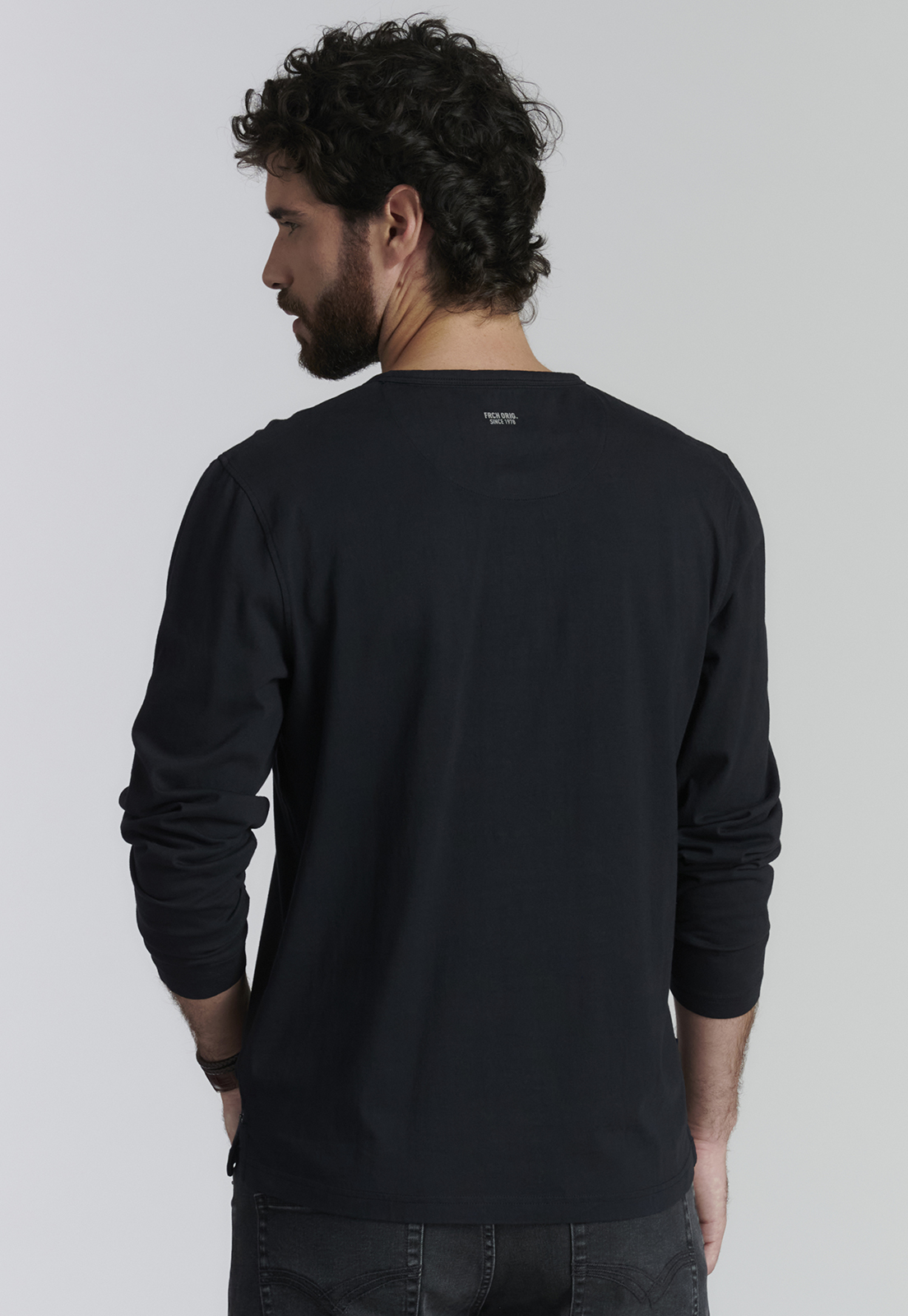 POLERA ALGODÓN HOMBRE FEROUCH NEGRO FLORIDA FJS BLACK - 4
