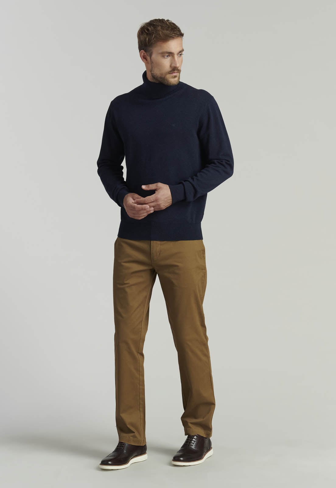 SWEATER ALGODÓN HOMBRE FEROUCH AZUL MARINO TURTLE NECK F SMART CASUAL NAVY - 2