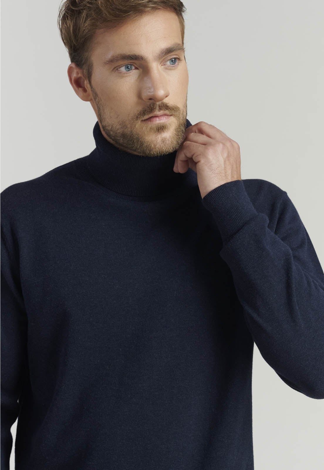 SWEATER ALGODÓN HOMBRE FEROUCH AZUL MARINO TURTLE NECK F SMART CASUAL NAVY - 3
