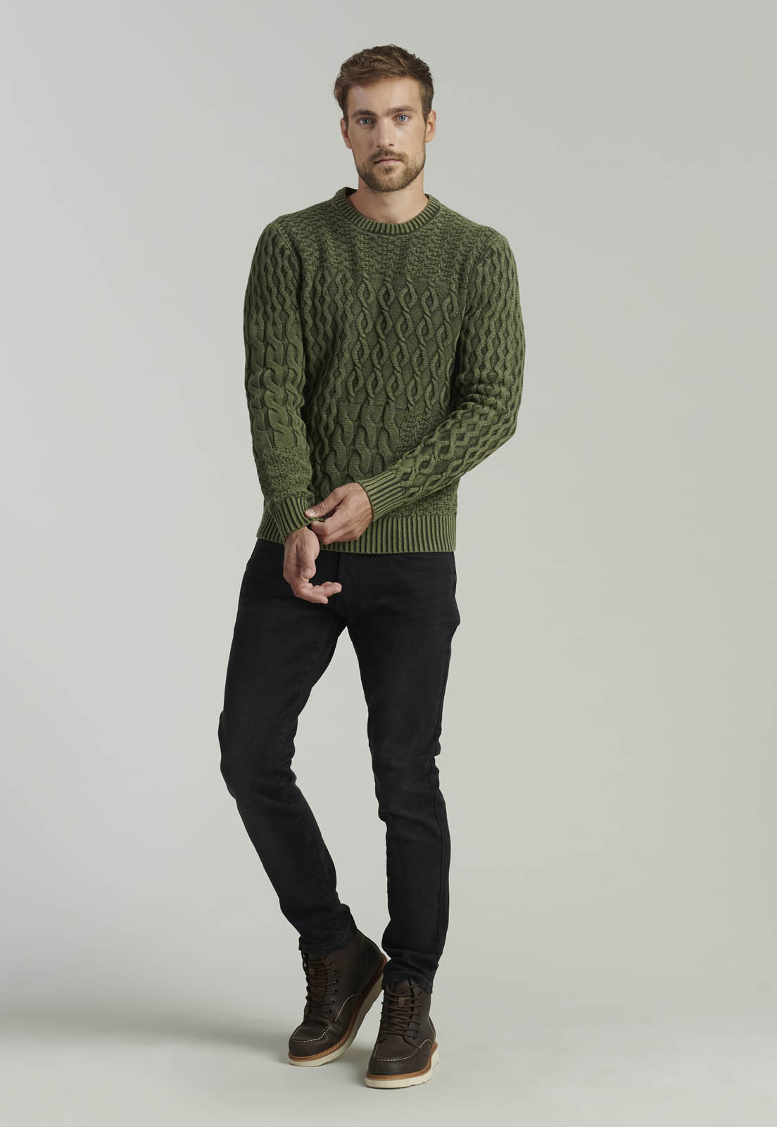 SWEATER HOMBRE FEROUCH VERDE PHOENIX FR MILITARY - 2