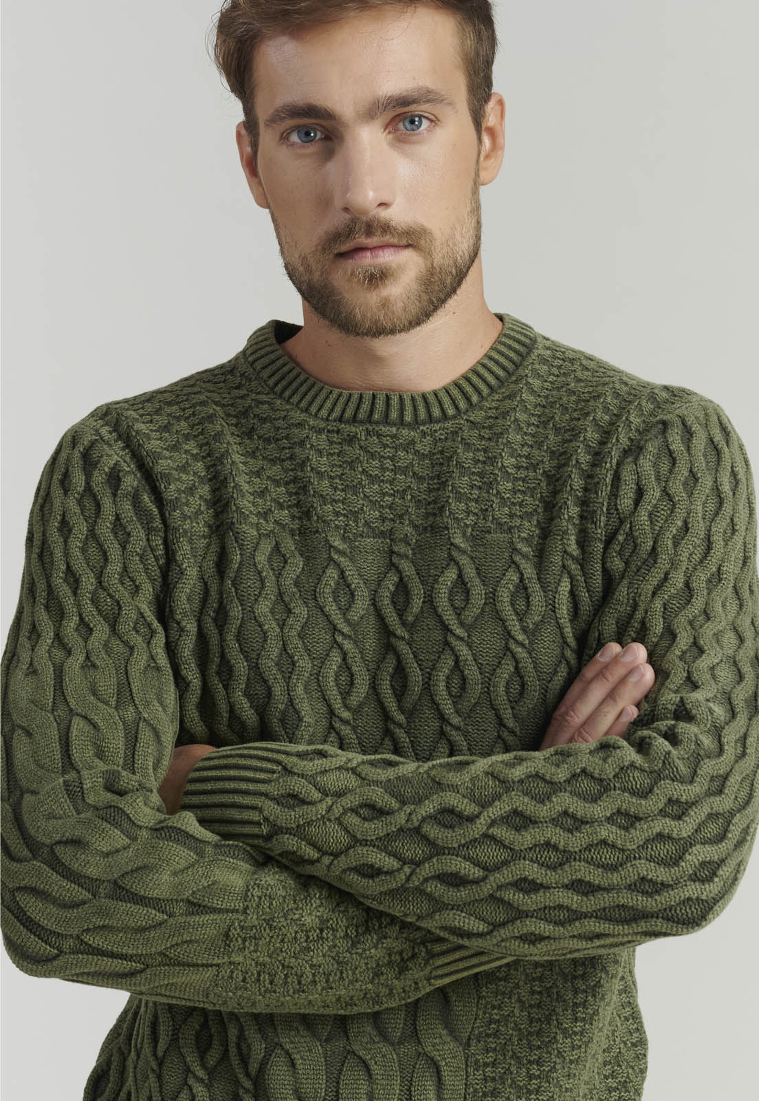 SWEATER HOMBRE FEROUCH VERDE PHOENIX FR MILITARY - 3