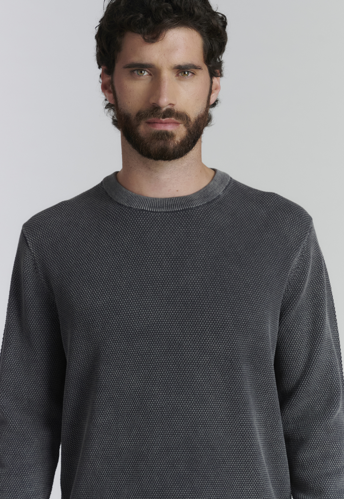 SWEATER ALGODÓN HOMBRE FEROUCH GRIS NEW YORK FJS GRAPHITE - 3