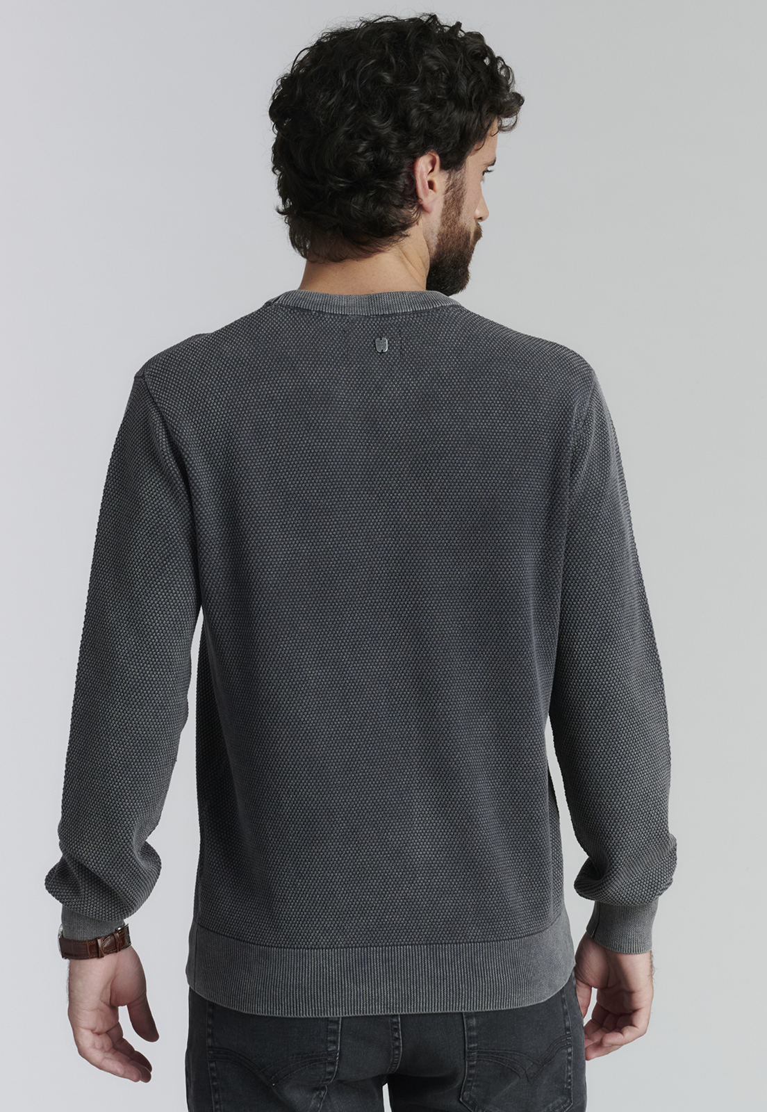 SWEATER ALGODÓN HOMBRE FEROUCH GRIS NEW YORK FJS GRAPHITE - 4
