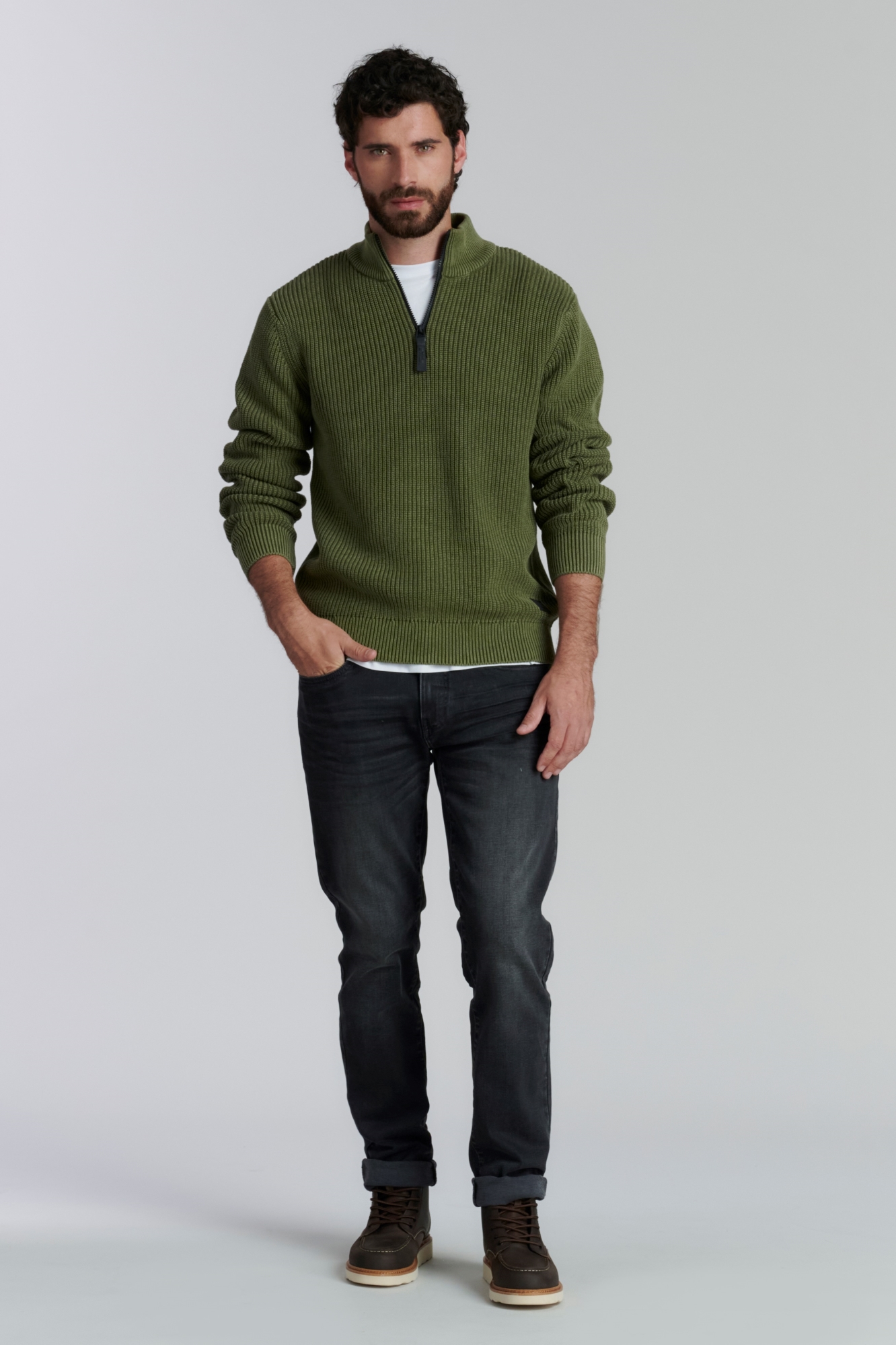 SWEATER ALGODÓN HOMBRE FEROUCH VERDE OHIO FJS MILITARY - 2