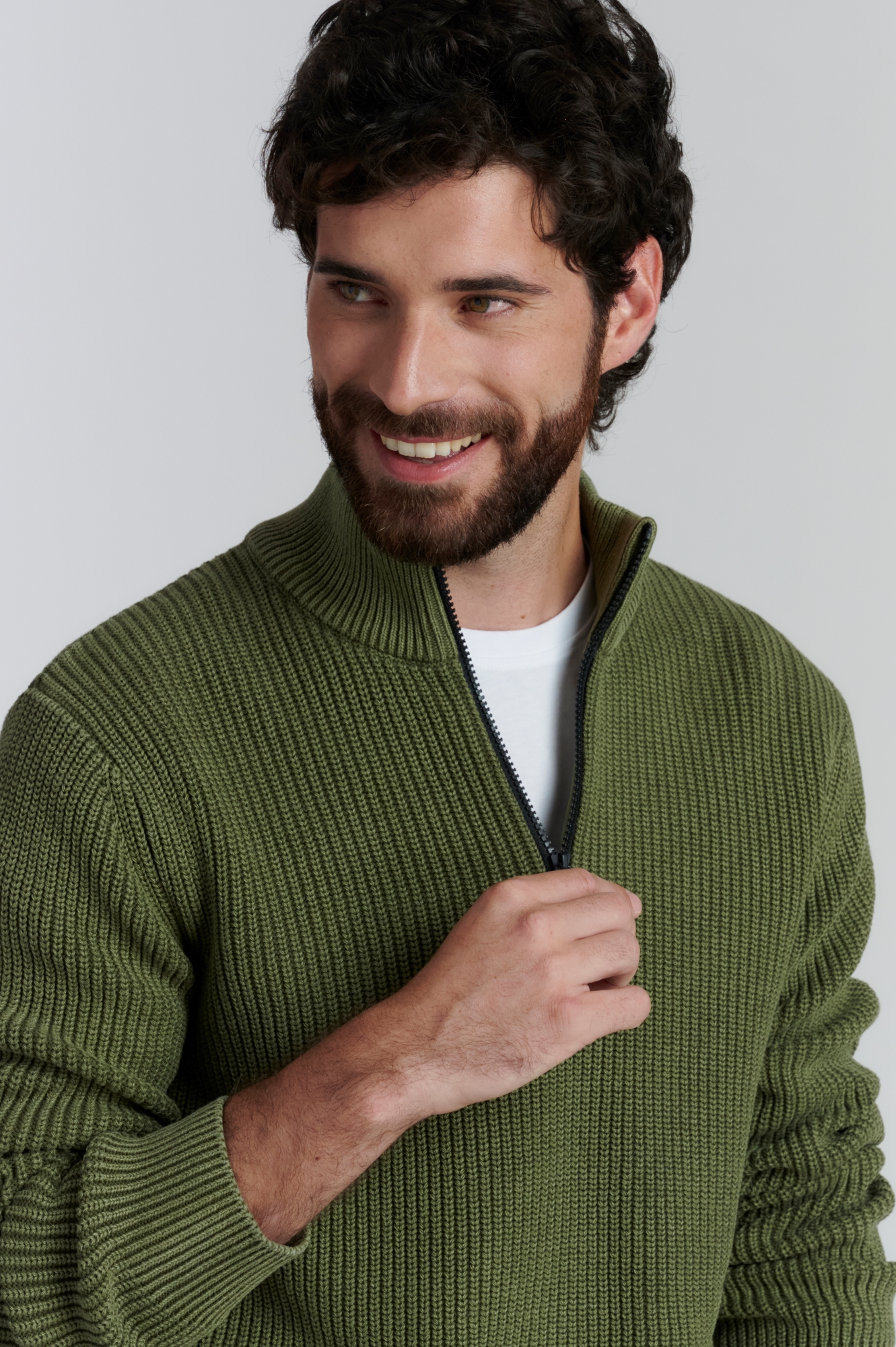 SWEATER ALGODÓN HOMBRE FEROUCH VERDE OHIO FJS MILITARY - 3