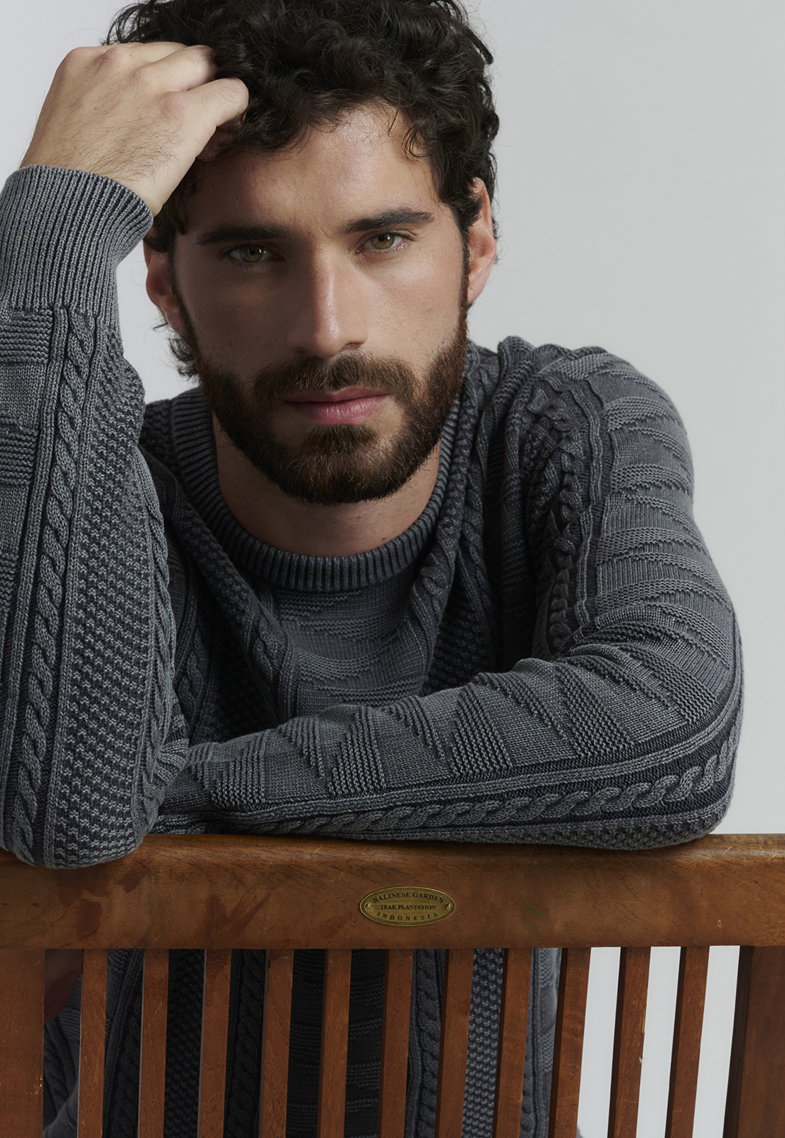 SWEATER ALGODÓN HOMBRE FEROUCH GRIS CHICAGO FJS GRAPHITE - 5