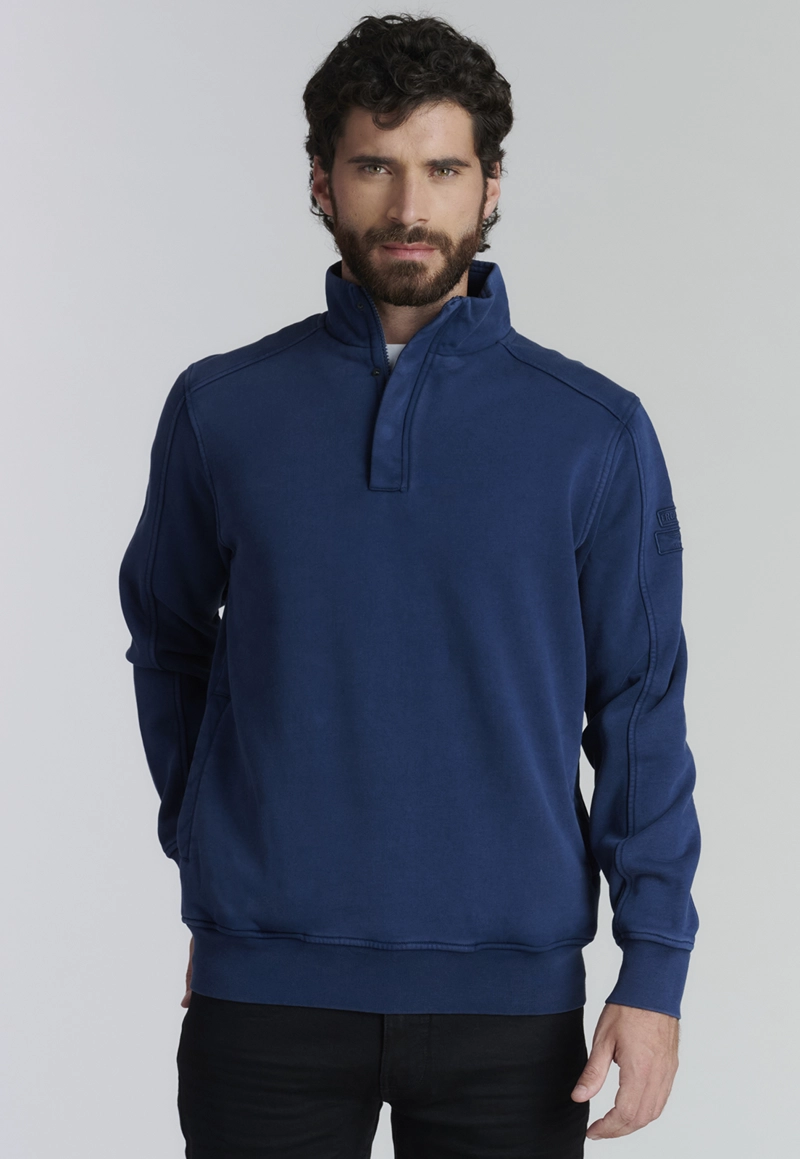 POLERÓN ALGODÓN HOMBRE FEROUCH AZUL MARINO WASHINGTON FR NAVY - 1