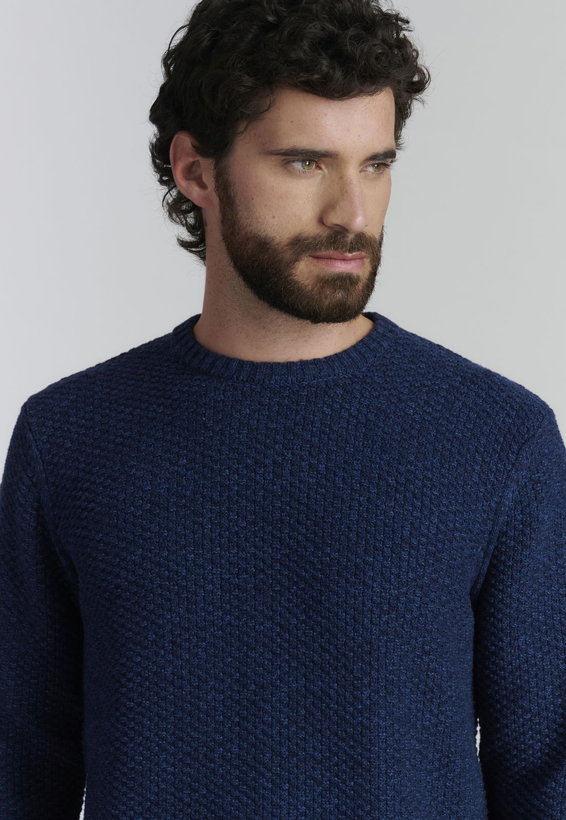 SWEATER ALGODÓN HOMBRE FEROUCH AZUL BROOKLYN FR INDIGO - 3