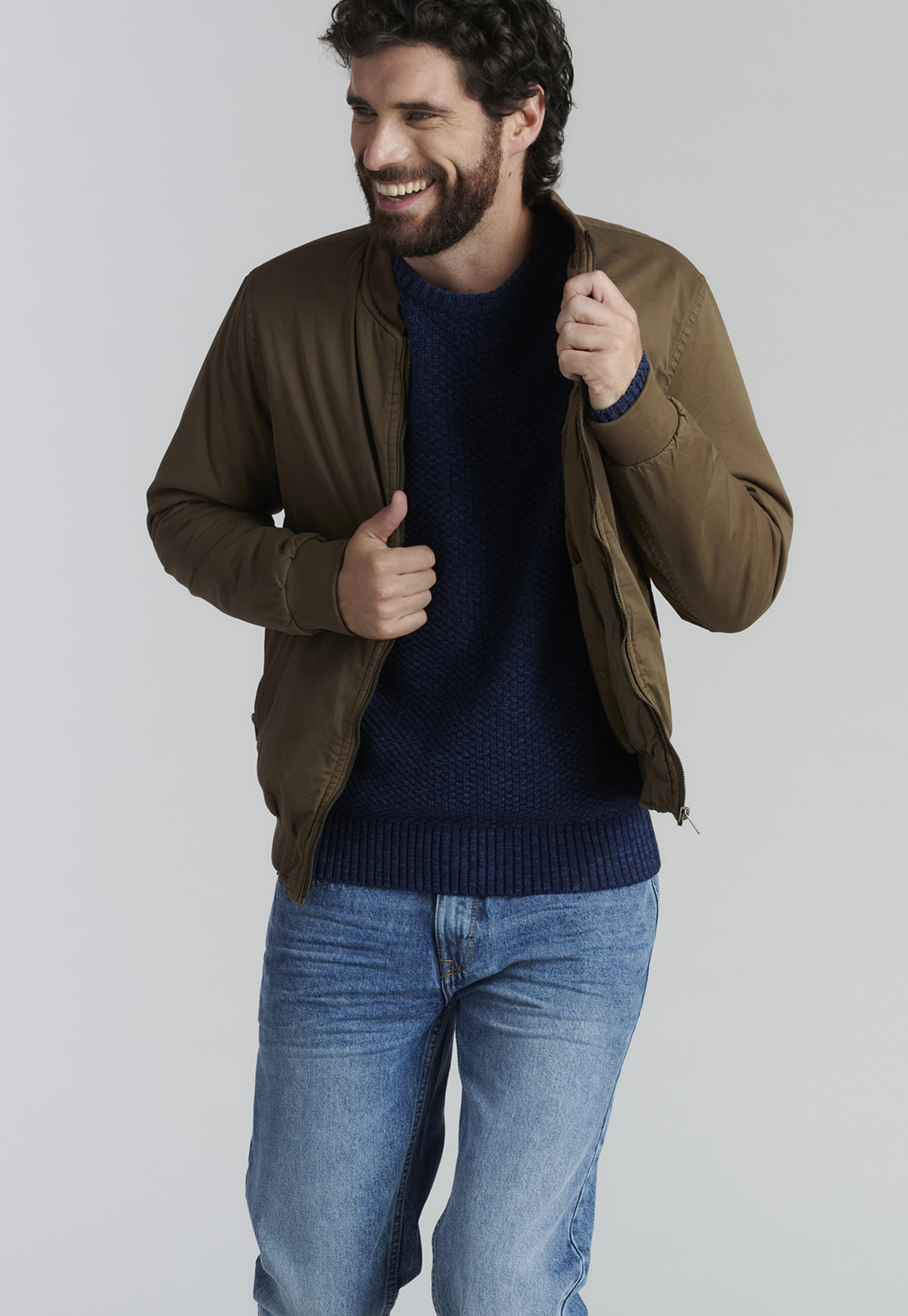 SWEATER ALGODÓN HOMBRE FEROUCH AZUL BROOKLYN FR INDIGO - 5