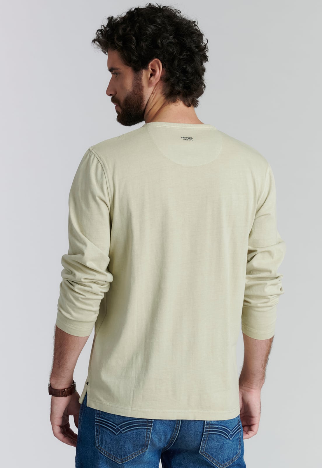 POLERA ALGODÓN HOMBRE FEROUCH BEIGE FLORIDA FJS OYSTER - 4