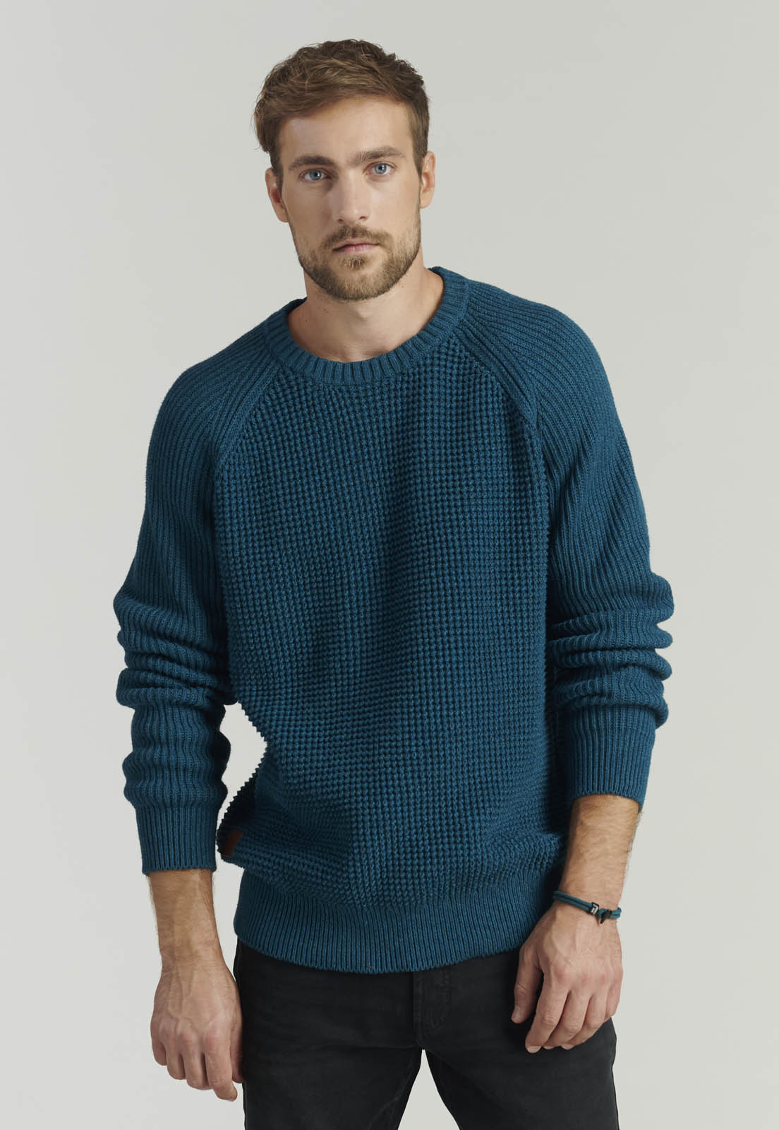 SWEATER ALGODÓN HOMBRE FEROUCH VERDE AUSTIN FJS DK RIVER - 1