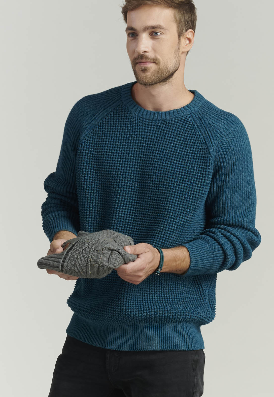 SWEATER ALGODÓN HOMBRE FEROUCH VERDE AUSTIN FJS DK RIVER - 5