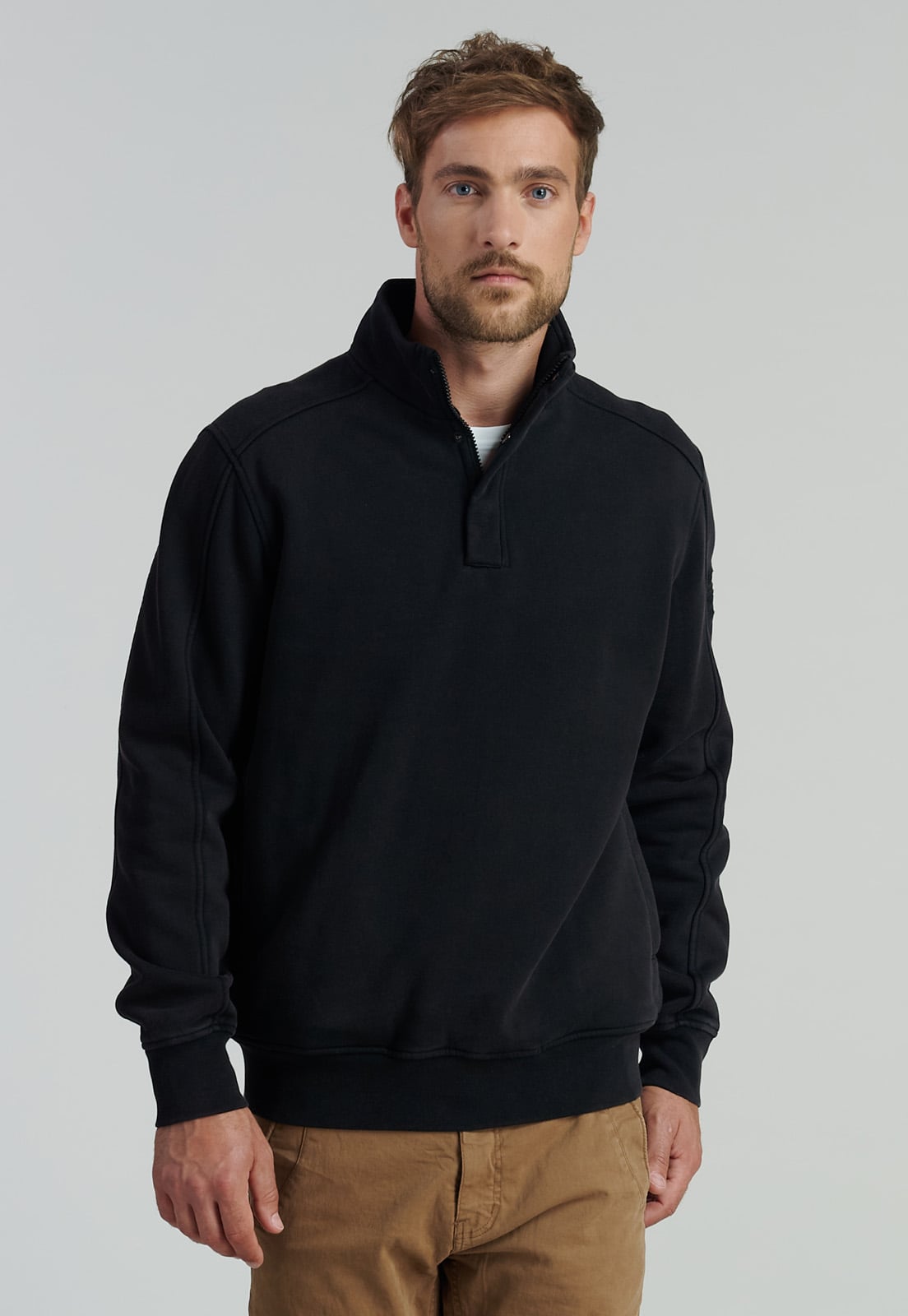 POLERÓN ALGODÓN HOMBRE FEROUCH NEGRO WASHINGTON FR BLACK - 1