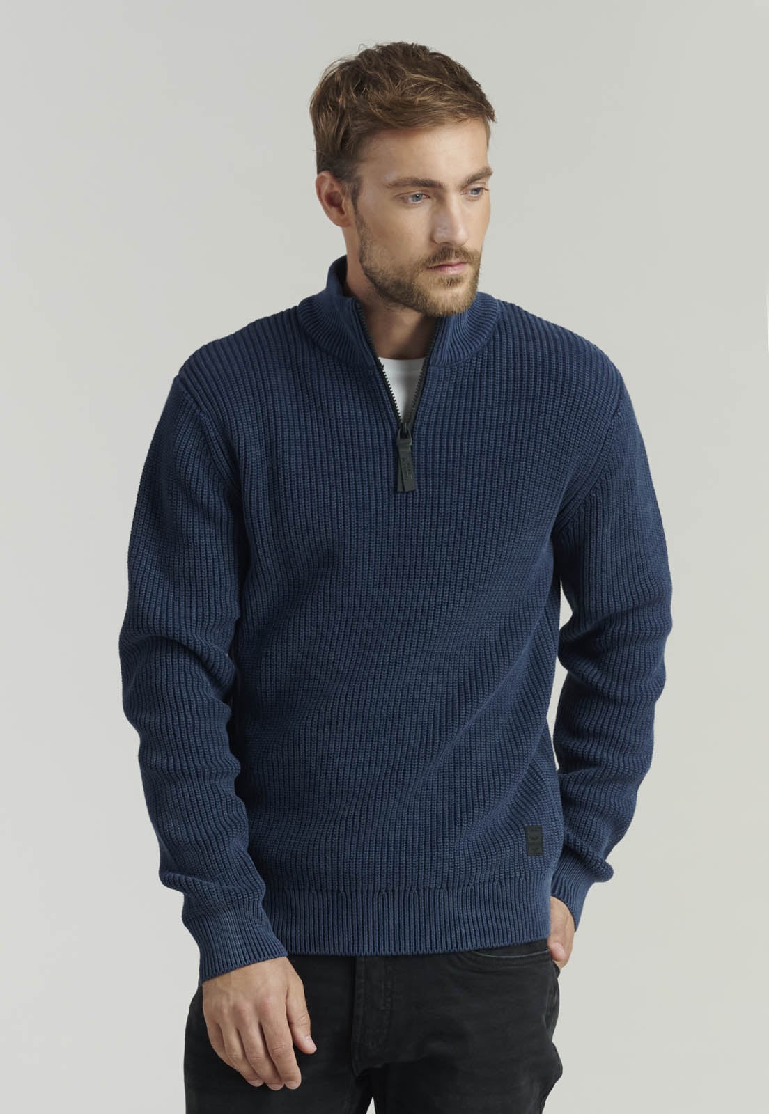 SWEATER ALGODÓN HOMBRE FEROUCH AZUL MARINO OHIO FJS NAVY - 1