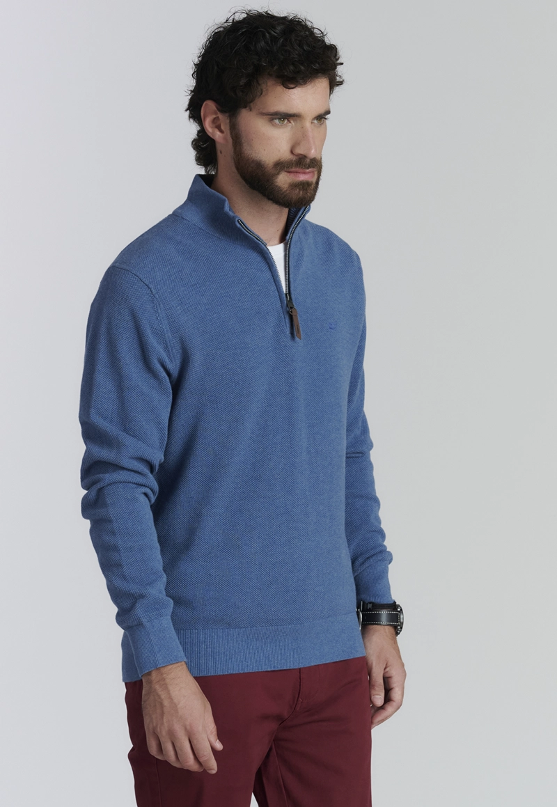 SWEATER ALGODÓN HOMBRE FEROUCH AZUL BAYTOWN F BUSINESS LT BLUE - 1
