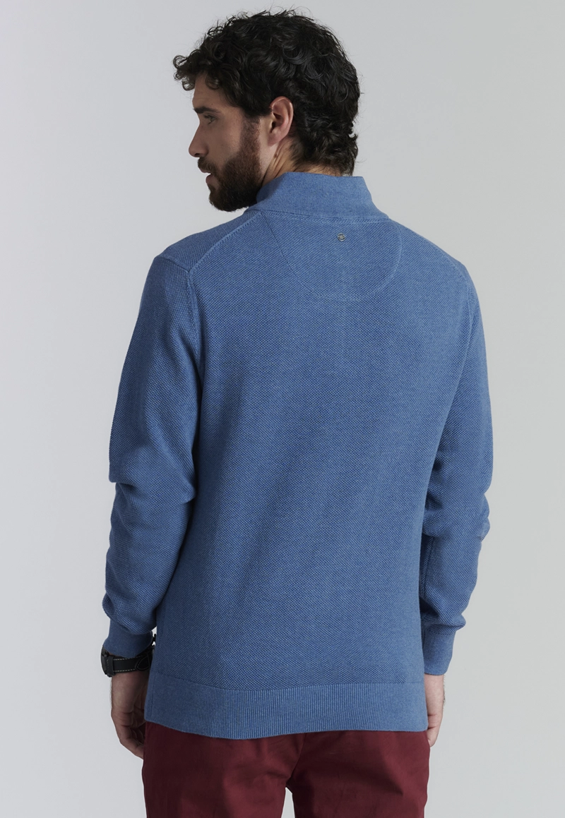 SWEATER ALGODÓN HOMBRE FEROUCH AZUL BAYTOWN F BUSINESS LT BLUE - 4