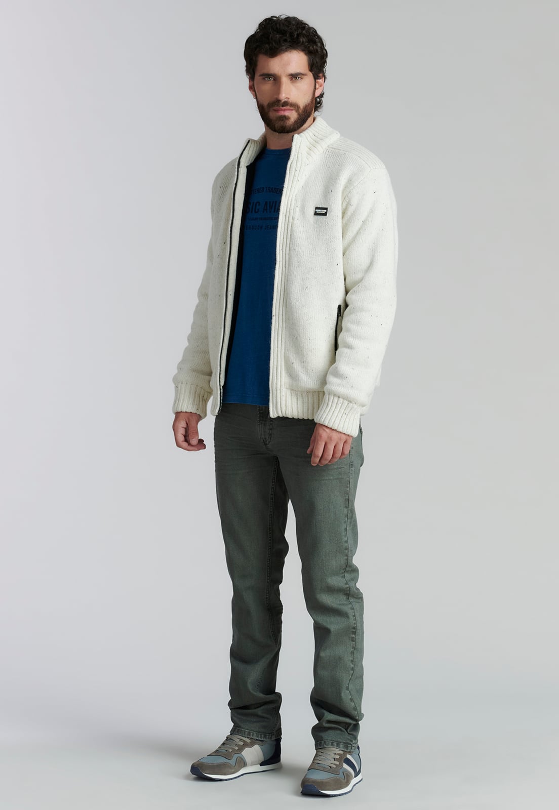 SWEATER HOMBRE FEROUCH BEIGE CLEARWATER FJS ECRU - 2