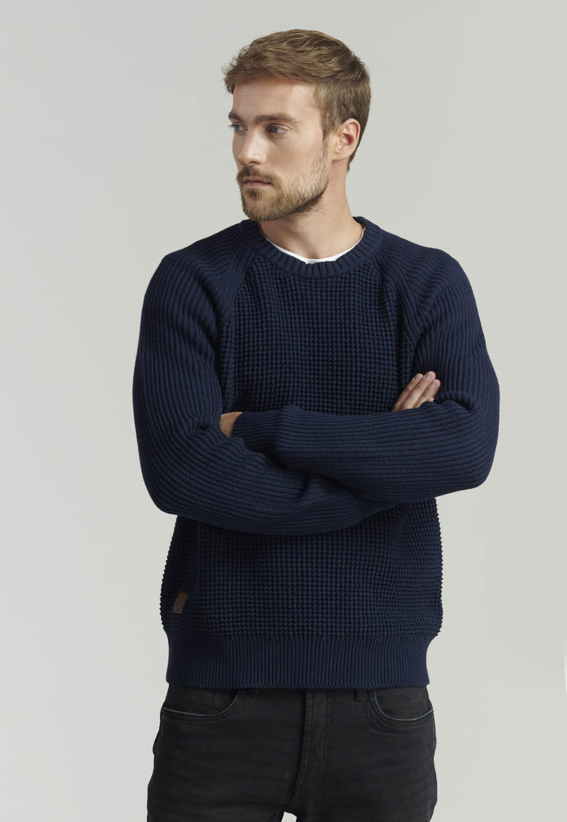 SWEATER ALGODÓN HOMBRE FEROUCH AZUL AUSTIN FJS INDIGO - 1