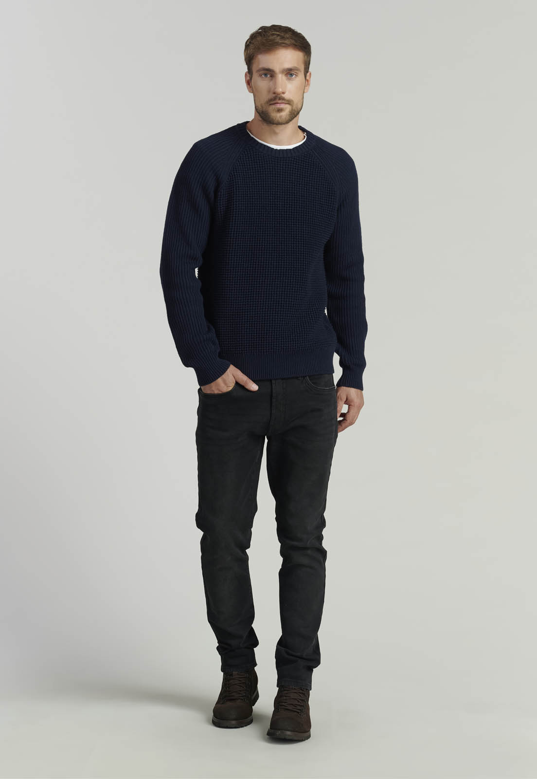 SWEATER ALGODÓN HOMBRE FEROUCH AZUL AUSTIN FJS INDIGO - 2