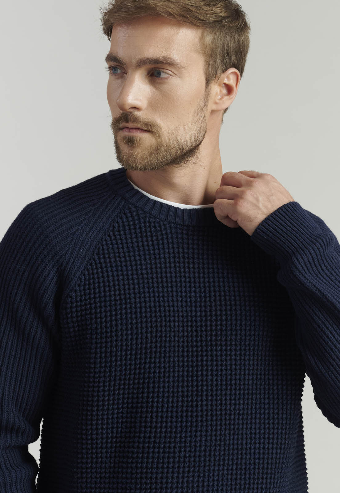 SWEATER ALGODÓN HOMBRE FEROUCH AZUL AUSTIN FJS INDIGO - 3