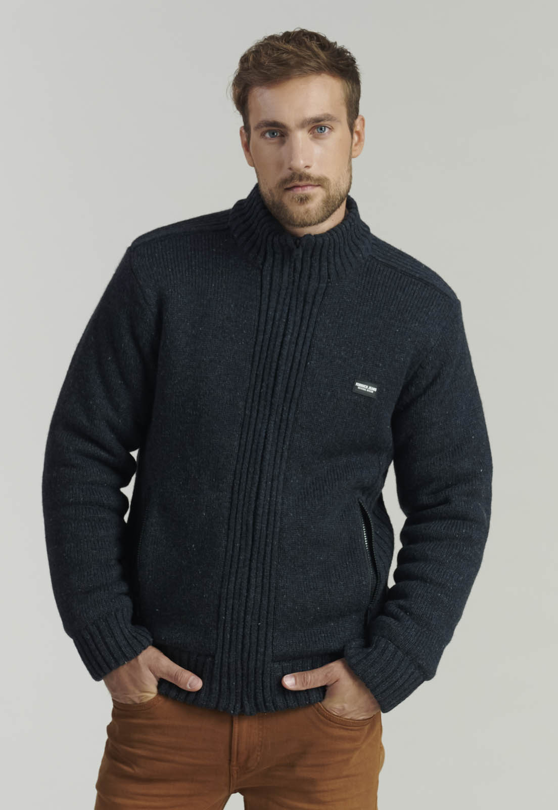 SWEATER HOMBRE FEROUCH GRIS CLEARWATER FJS GRAPHITE - 1