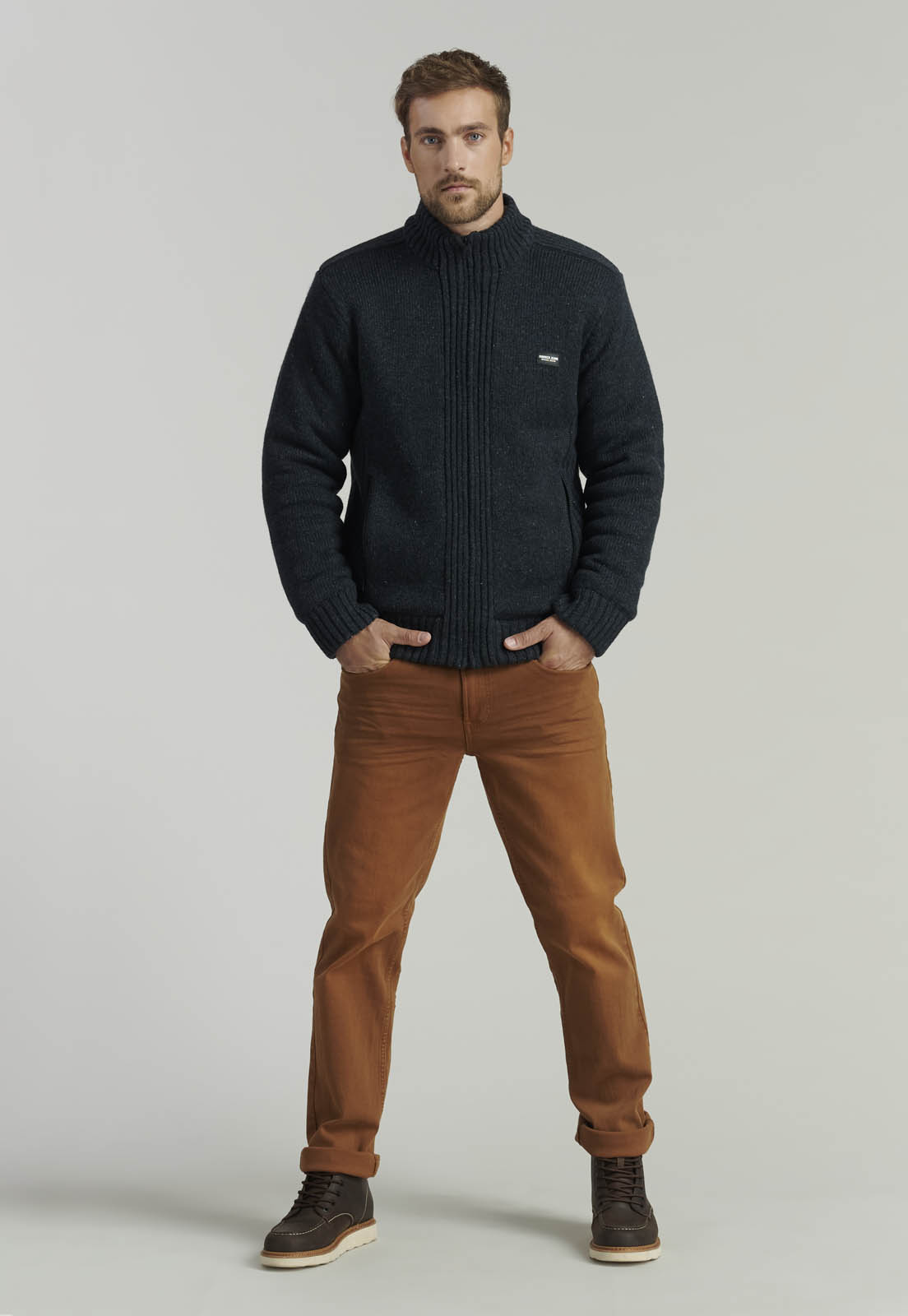 SWEATER HOMBRE FEROUCH GRIS CLEARWATER FJS GRAPHITE - 2