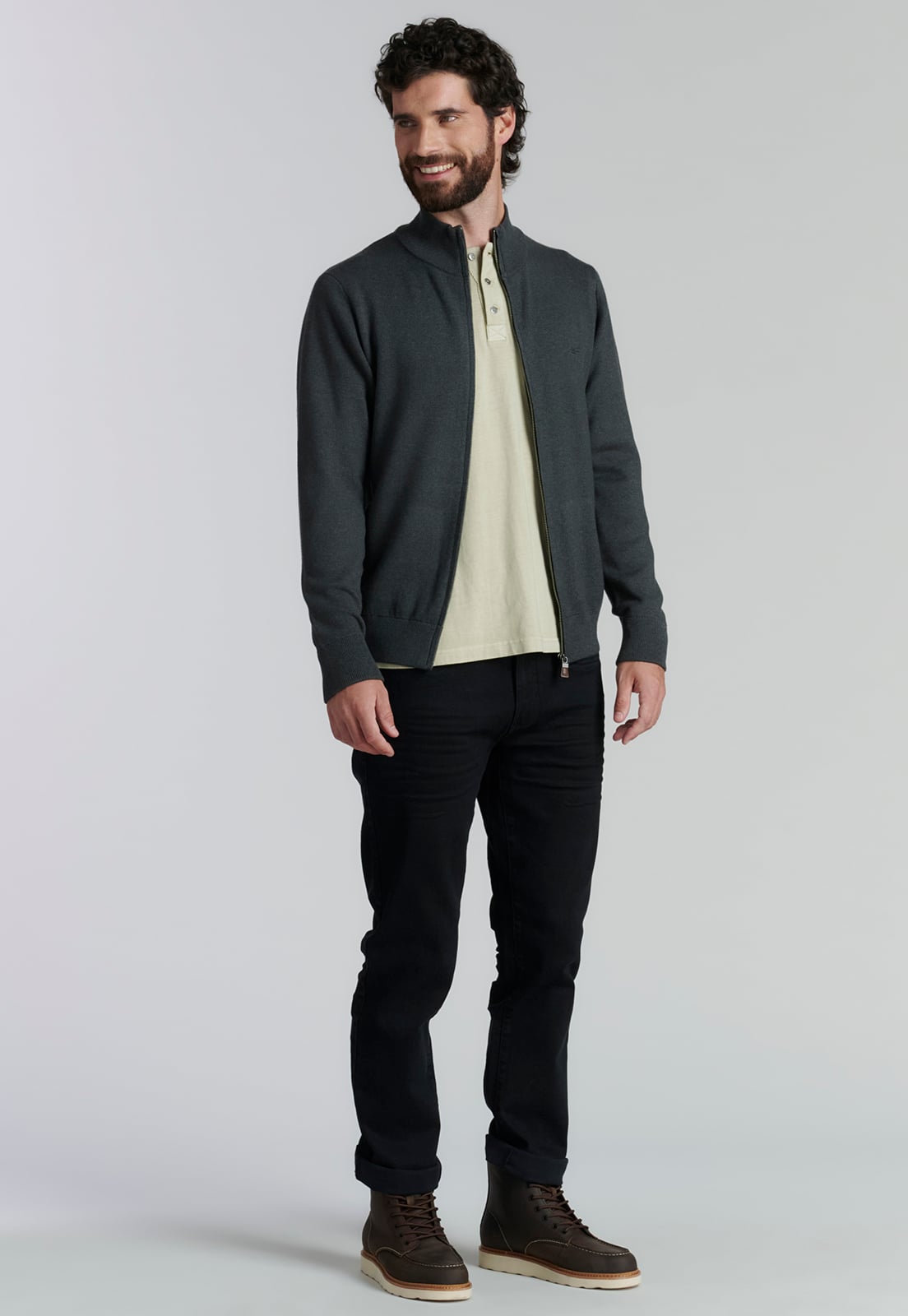 SWEATER HOMBRE FEROUCH GRIS BERKELEY F BUSINESS GRAPHITE - 1