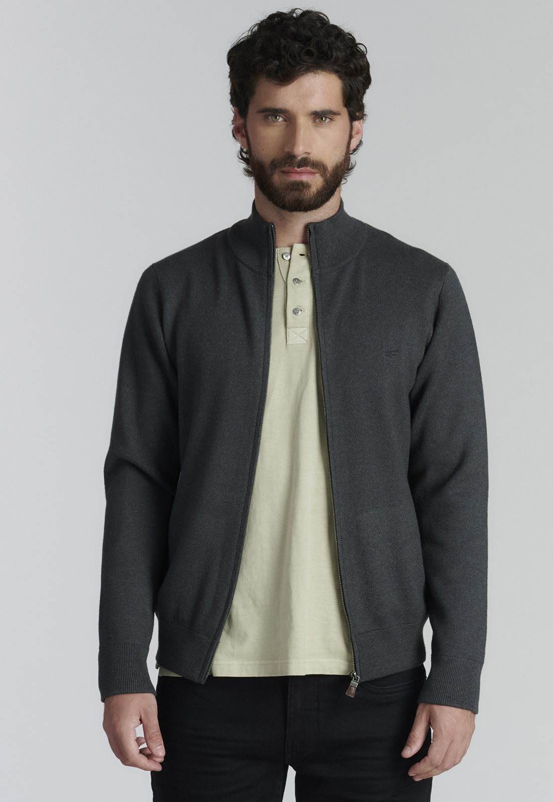 SWEATER HOMBRE FEROUCH GRIS BERKELEY F BUSINESS GRAPHITE - 2