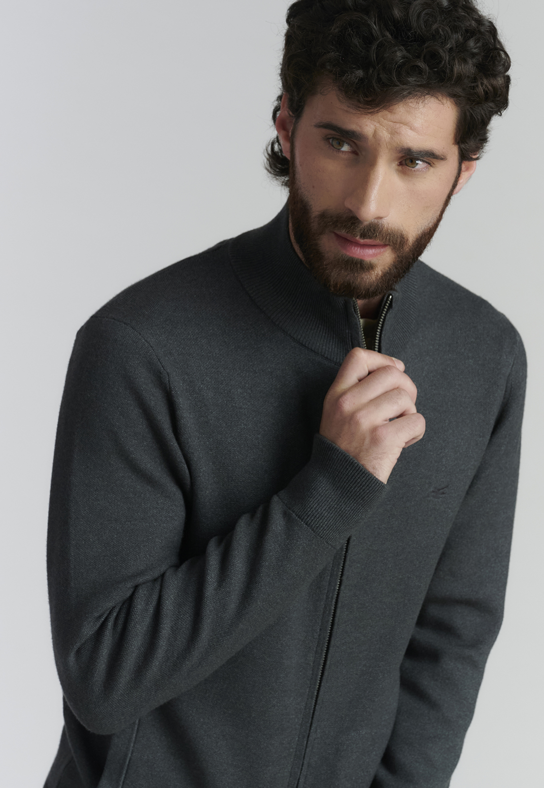 SWEATER HOMBRE FEROUCH GRIS BERKELEY F BUSINESS GRAPHITE - 3