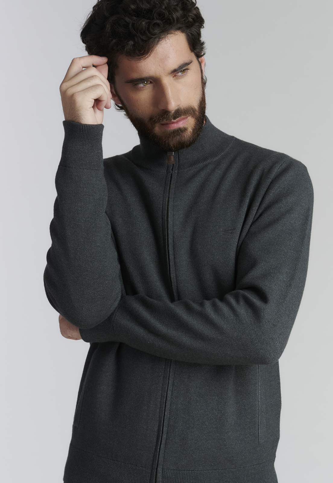 SWEATER HOMBRE FEROUCH GRIS BERKELEY F BUSINESS GRAPHITE - 5