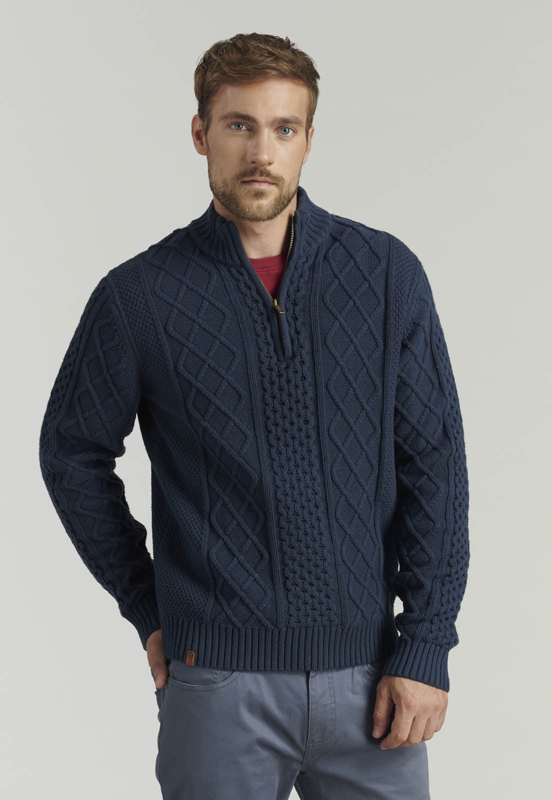 SWEATER HOMBRE FEROUCH AZUL CAMBRIDGE FR MARINE - 1