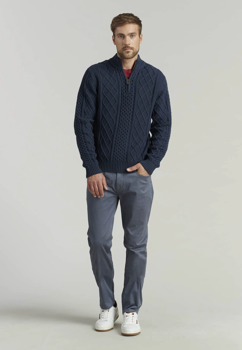 SWEATER HOMBRE FEROUCH AZUL CAMBRIDGE FR MARINE - 2