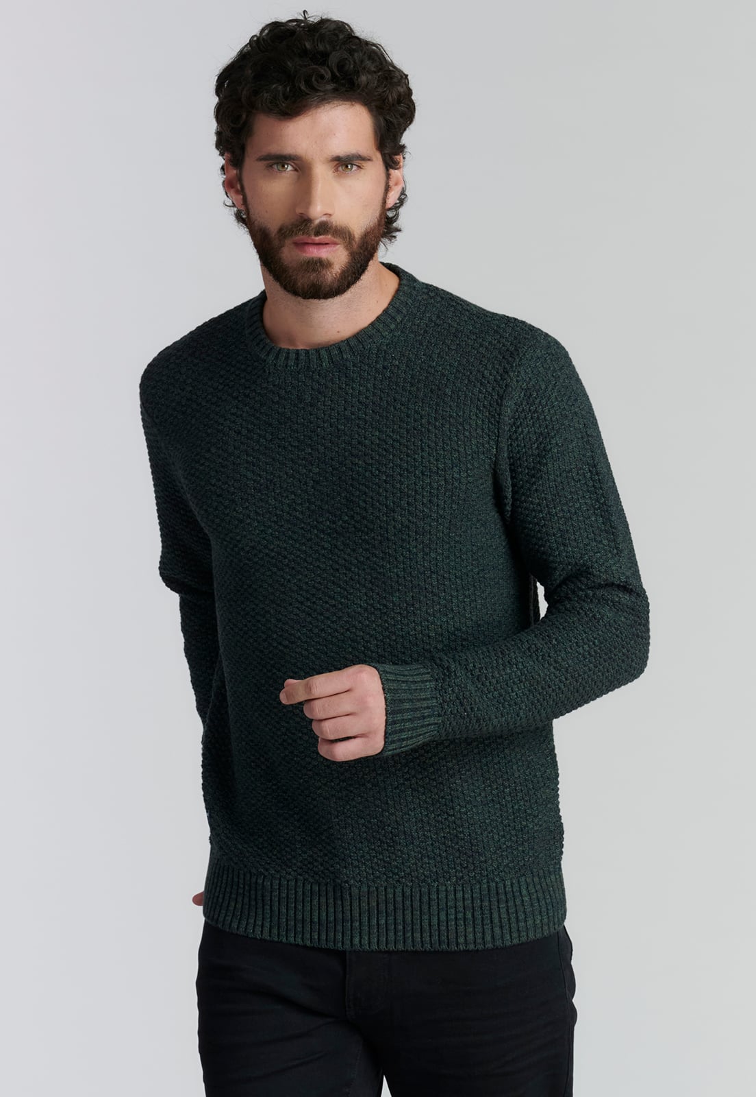 SWEATER ALGODÓN HOMBRE FEROUCH VERDE BROOKLYN FR GREEN - 1