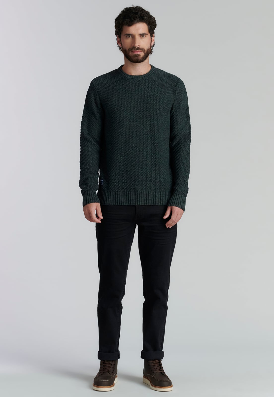 SWEATER ALGODÓN HOMBRE FEROUCH VERDE BROOKLYN FR GREEN - 2