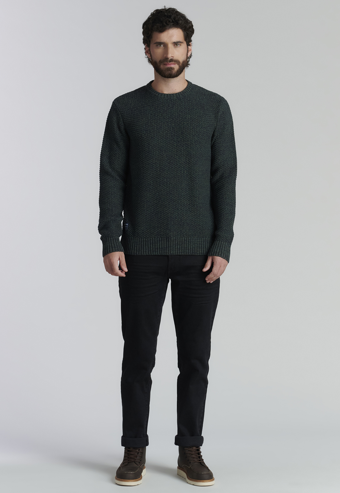 SWEATER ALGODÓN HOMBRE FEROUCH VERDE BROOKLYN FR GREEN - 2