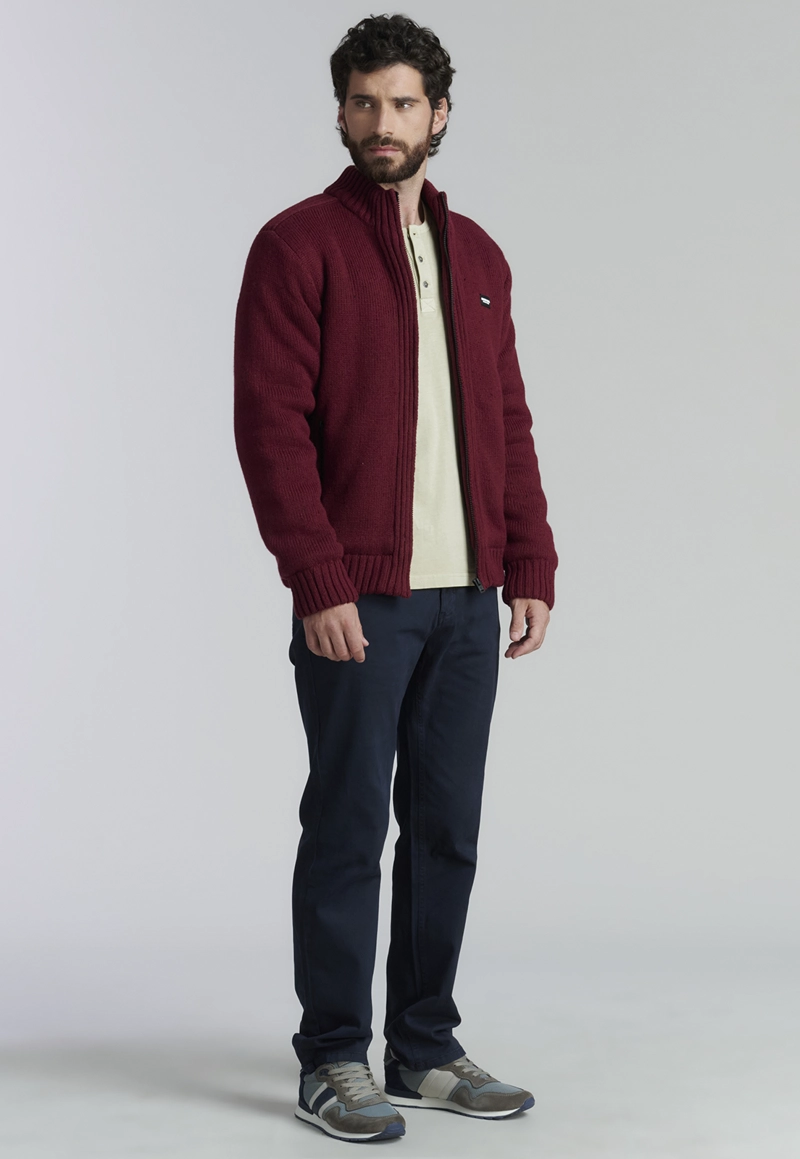 SWEATER HOMBRE FEROUCH ROJO CLEARWATER FJS BURGUNDY - 2