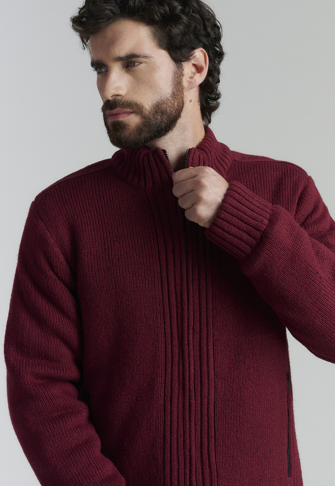 SWEATER HOMBRE FEROUCH ROJO CLEARWATER FJS BURGUNDY - 3