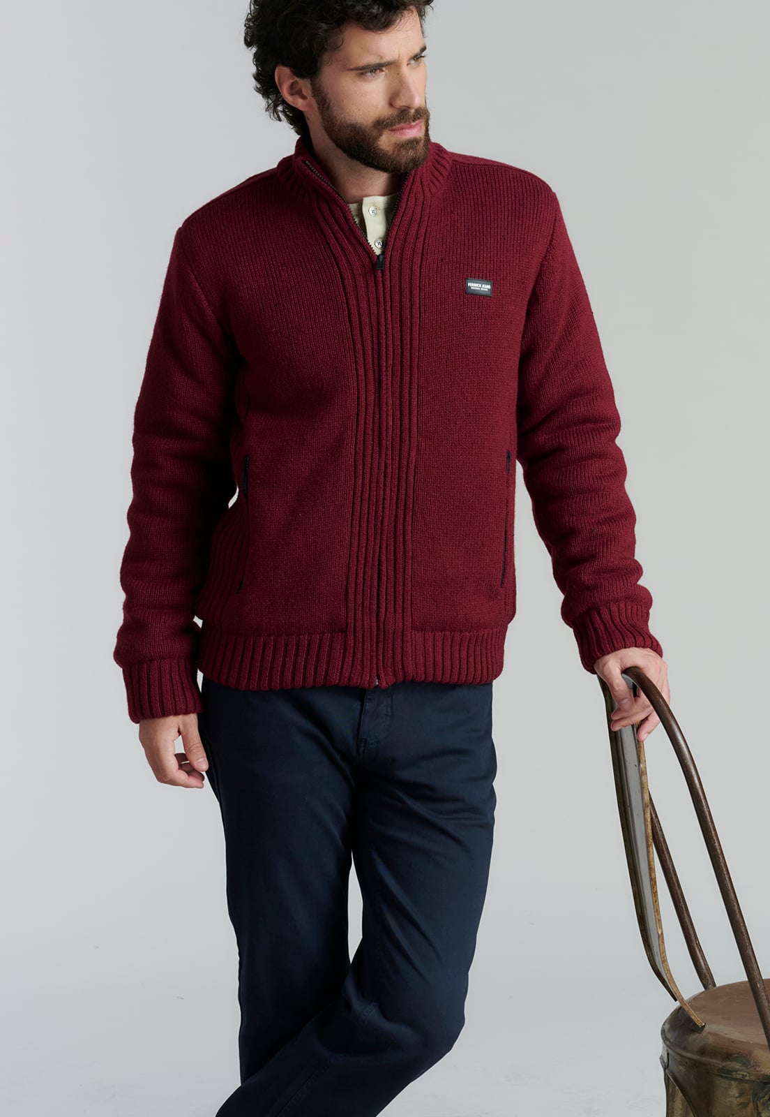 SWEATER HOMBRE FEROUCH ROJO CLEARWATER FJS BURGUNDY - 5