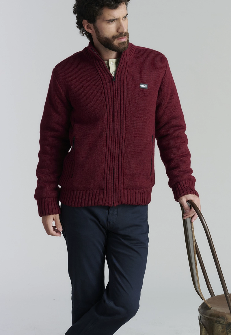 SWEATER HOMBRE FEROUCH ROJO CLEARWATER FJS BURGUNDY - 5