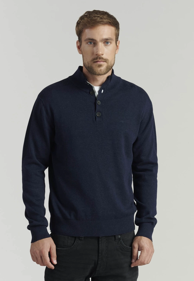 SWEATER ALGODÓN HOMBRE FEROUCH AZUL MARINO BRISTOL F BUSINESS NAVY - 1