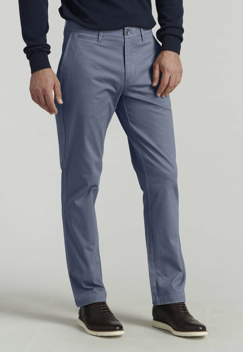 PANTALON TWILL WITHOUT PLEATS L/31 BUSINESS METAL - 1