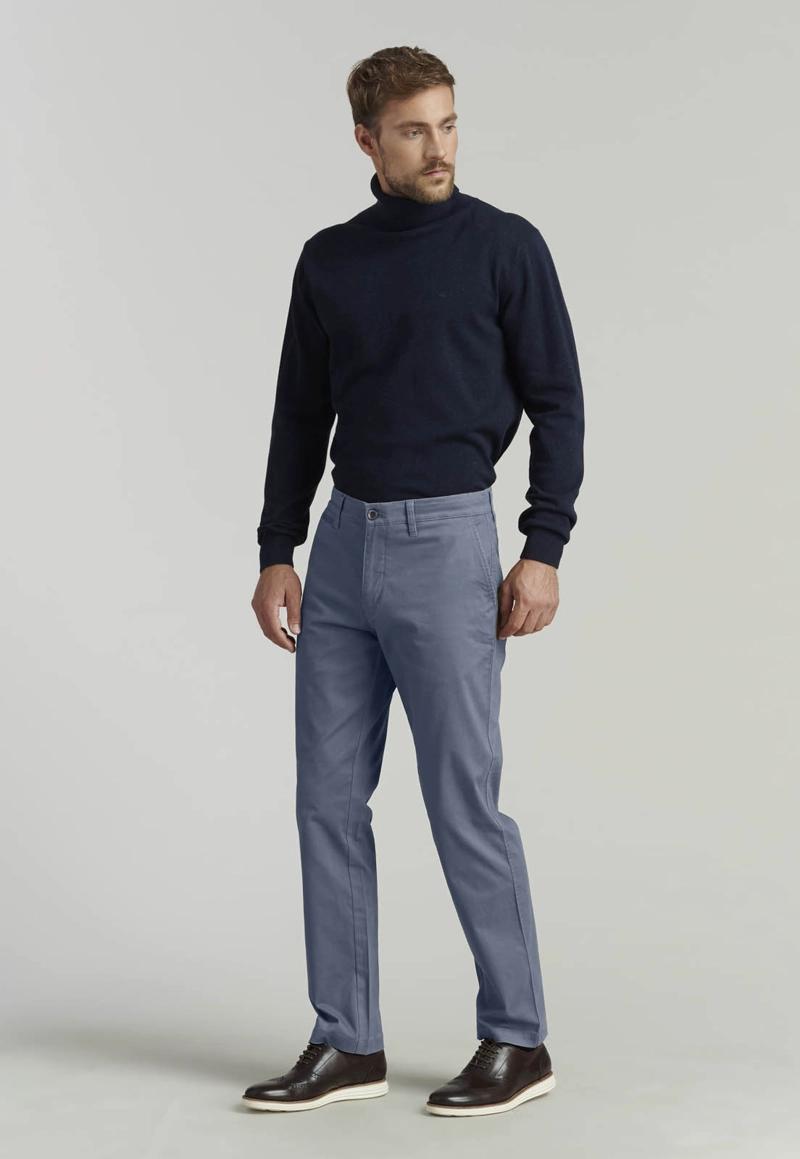 PANTALON TWILL WITHOUT PLEATS L/31 BUSINESS METAL - 2