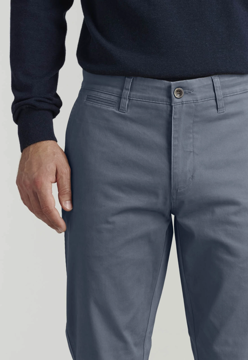 PANTALON TWILL WITHOUT PLEATS L/31 BUSINESS METAL - 3