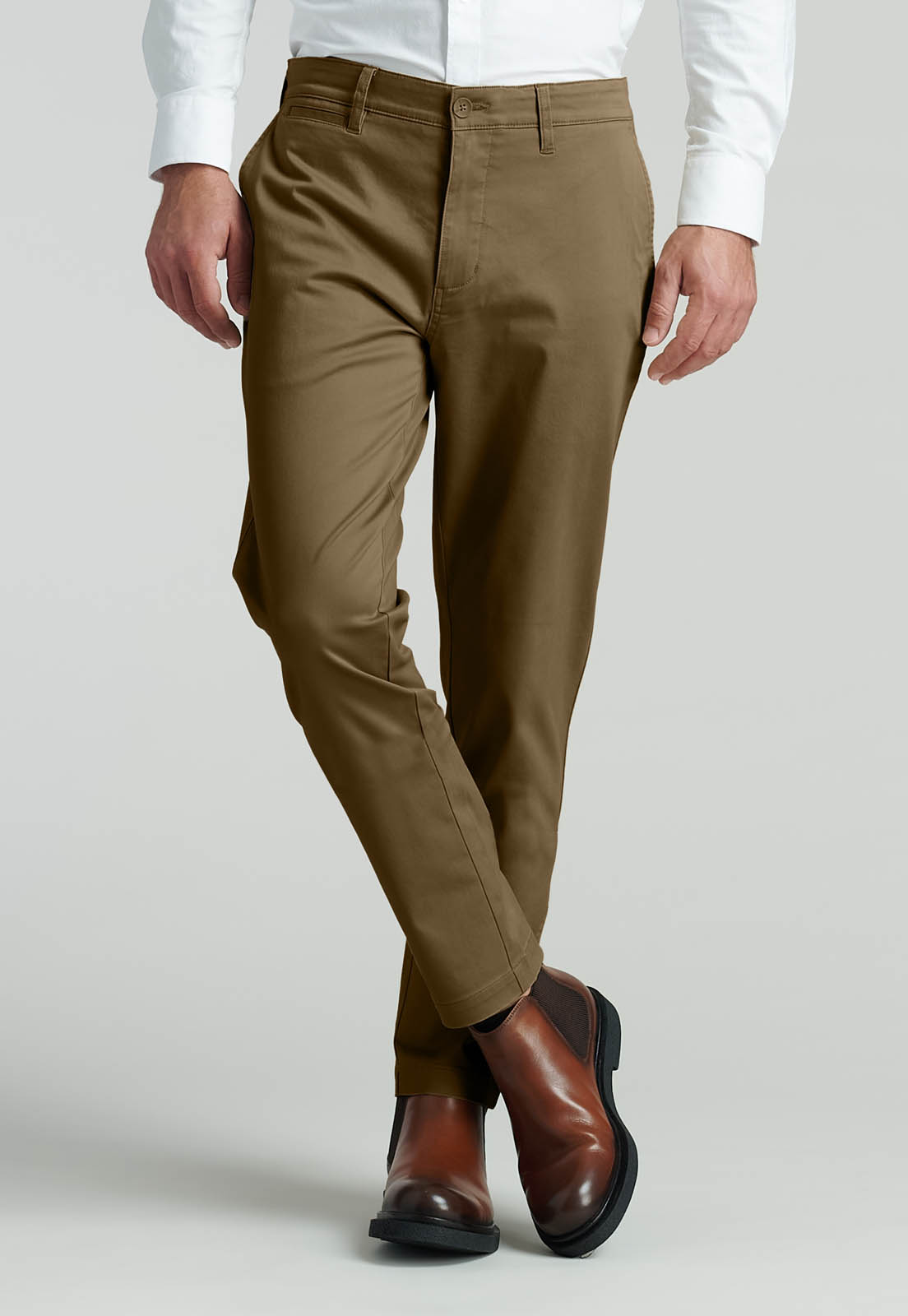 PANTALON TWILL SLIM /31 BUSINESS ALMOND - 1